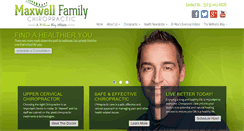 Desktop Screenshot of maxwellfamilychiropractic.com