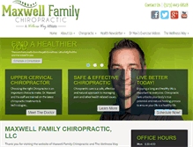 Tablet Screenshot of maxwellfamilychiropractic.com